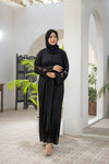 Elegant black coco abaya