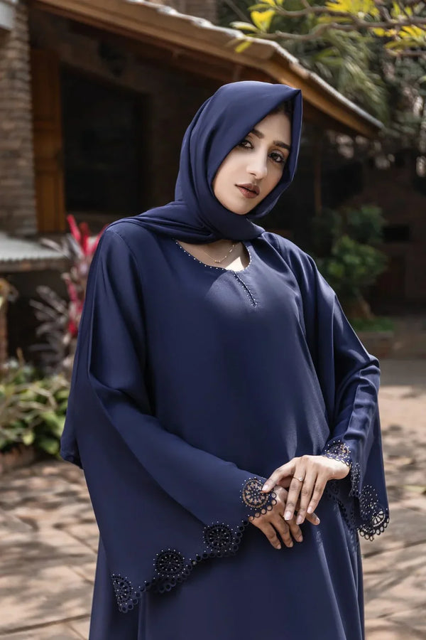 Nawal CutworkAbaya with hijab