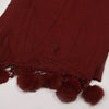 Turkish Lawn with Smooth Balls Soft Material Stroller - Deep Burgundy