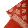 Crimson Elegance Embroidered Stole