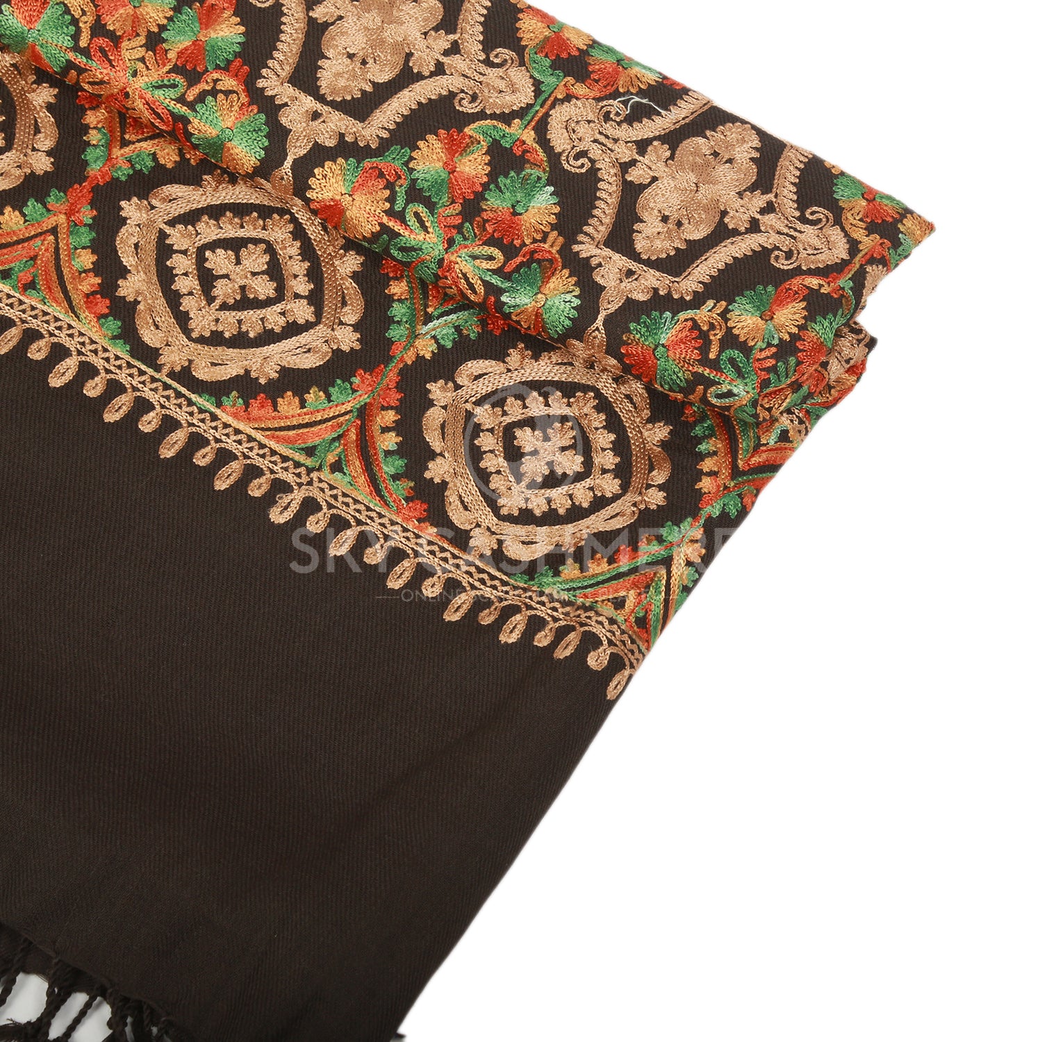 Pashmina Festive Embroidery Stoller – Sky Cashmere Pakistan