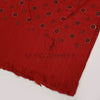 Turkish lawn hijab block print - Dark Red